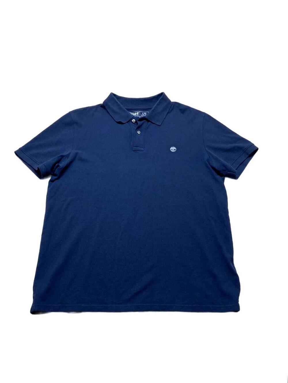 Timberland Men's Navy Blue Polo Shirt Regular Fit Large